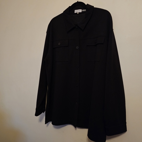 Calvin Klein Women's Essentials Ponte Shacket Size XL - Picture 3 of 13